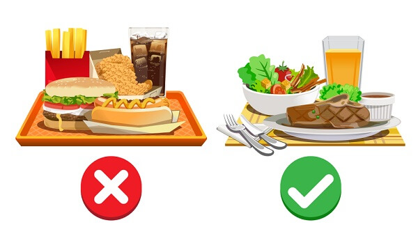 what unhealthy food vs healthy food actually means