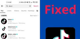 how to fix search bar showing only for users, sounds and hashtags on tiktok