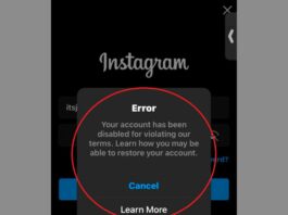How to Fix “Your account has been disabled for violating our terms” on Instagram