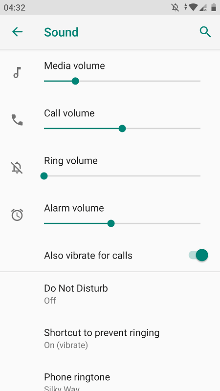 adjust phone volume