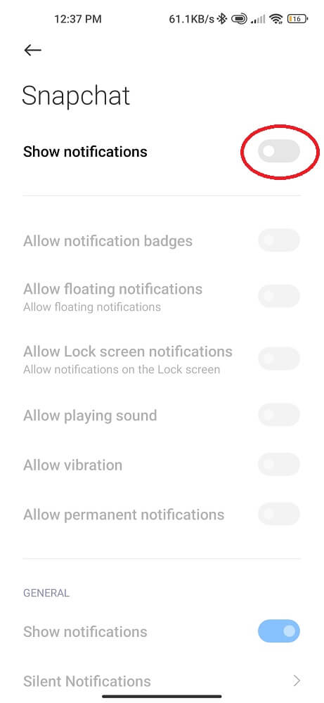 Snapchat Notifications