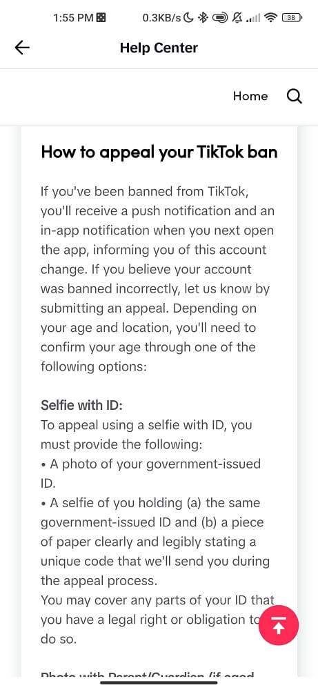 Appeal your TikTok Ban