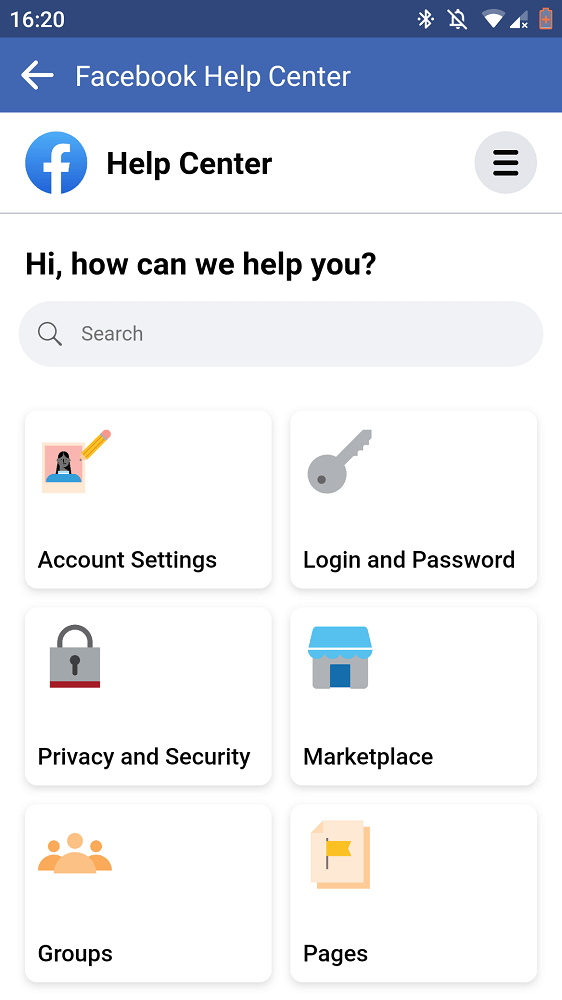 Facebook Help Center