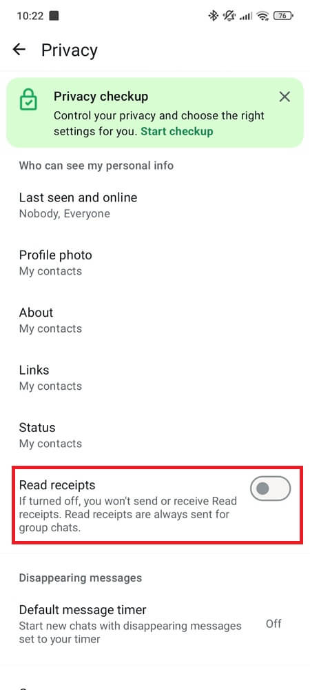 Disable Read Receipts in WhatsApp (2) Disable Read Receipts in WhatsApp (2)