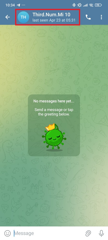 Start a Secret Chat with a contact (1) Start a Secret Chat with a contact (1)