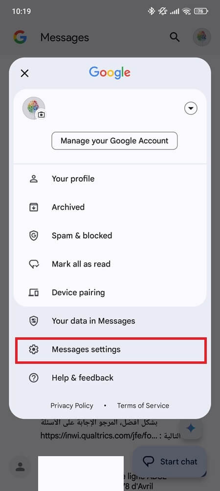 Turn off read receipts on Google Messages (1) Turn off read receipts on Google Messages (1)